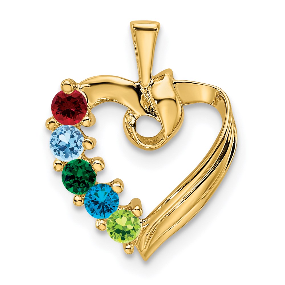 Family Pendant with Birthstones