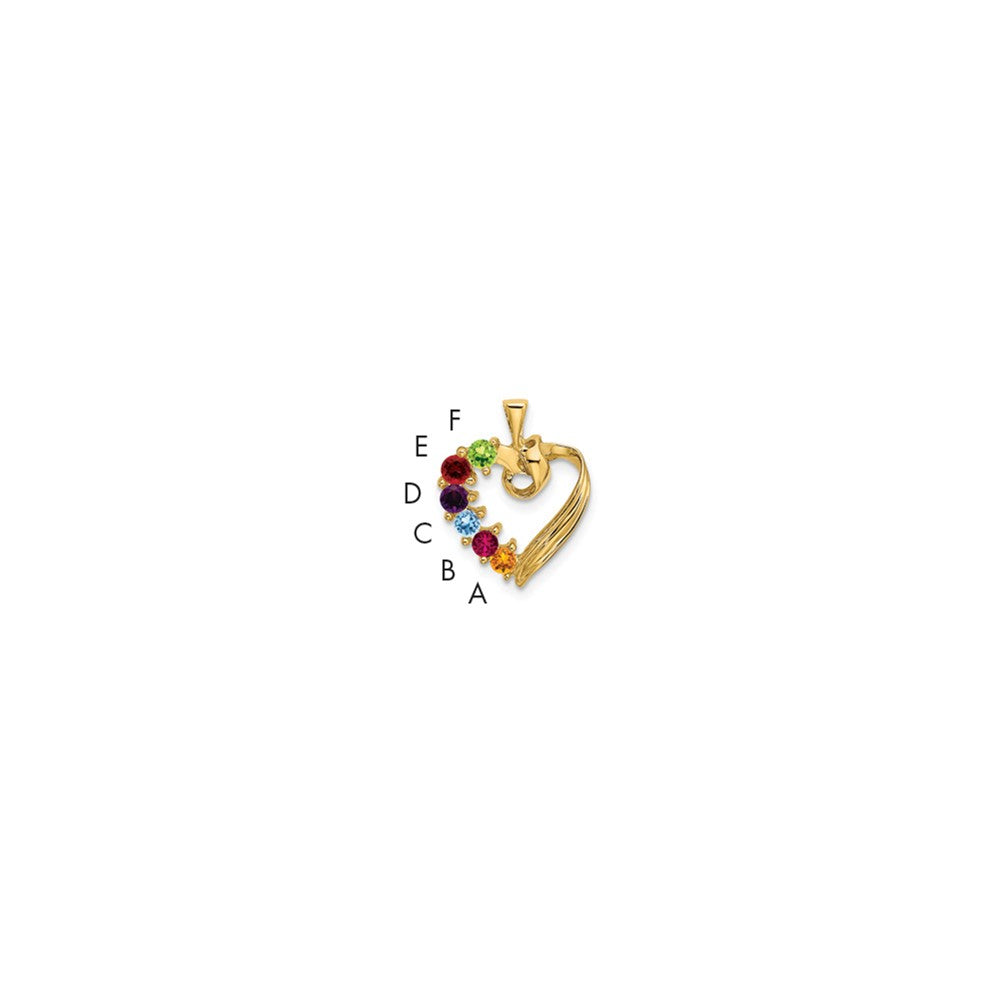 Family Pendant with Birthstones