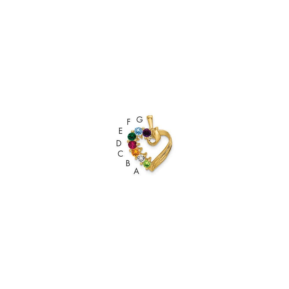 Family Pendant with Birthstones