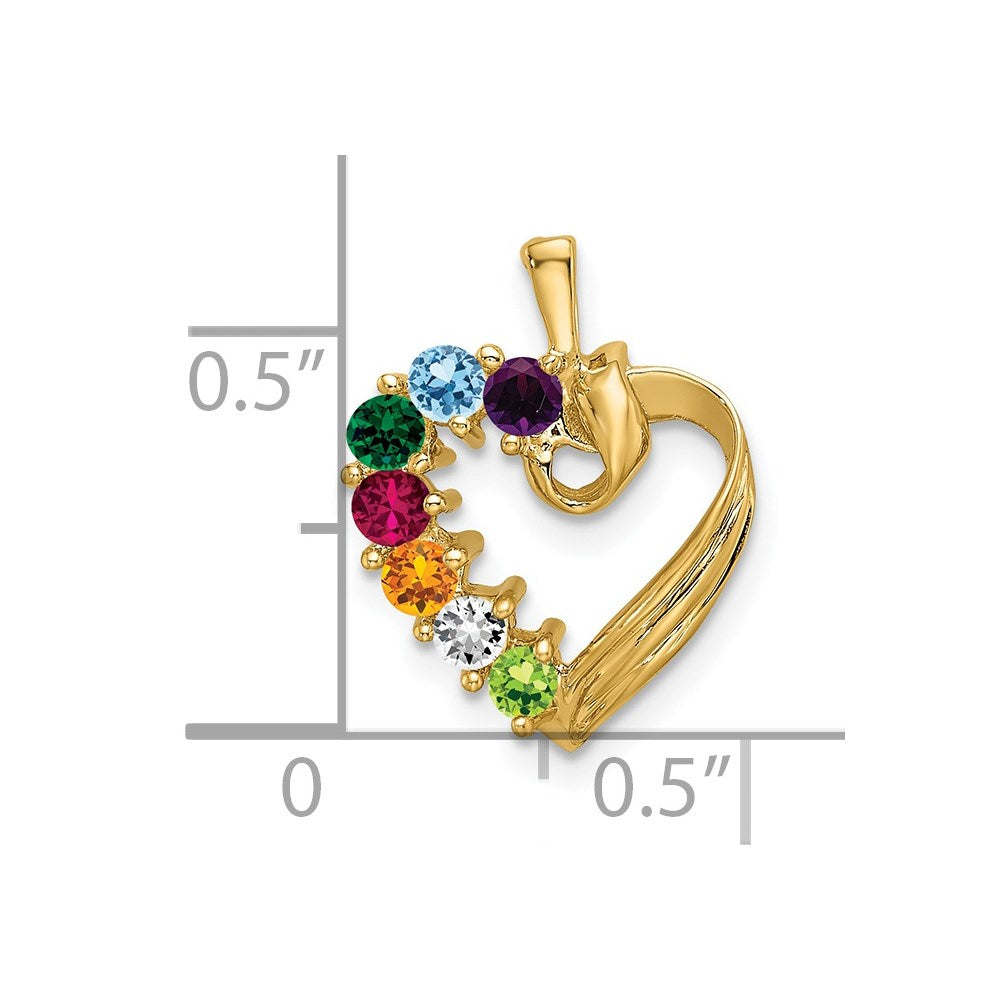 Family Pendant with Birthstones