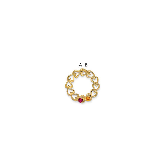 Family Pendant with Birthstones