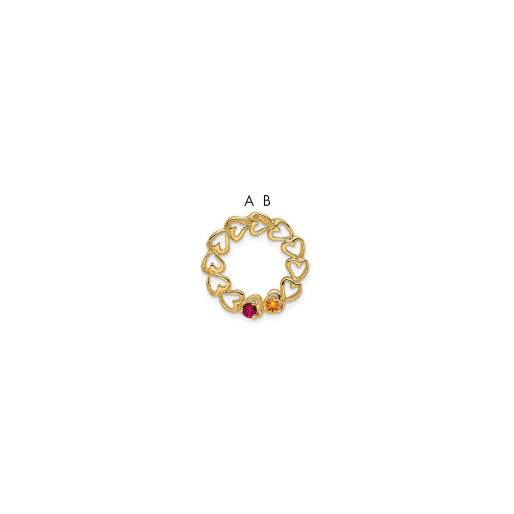 Family Pendant with Birthstones