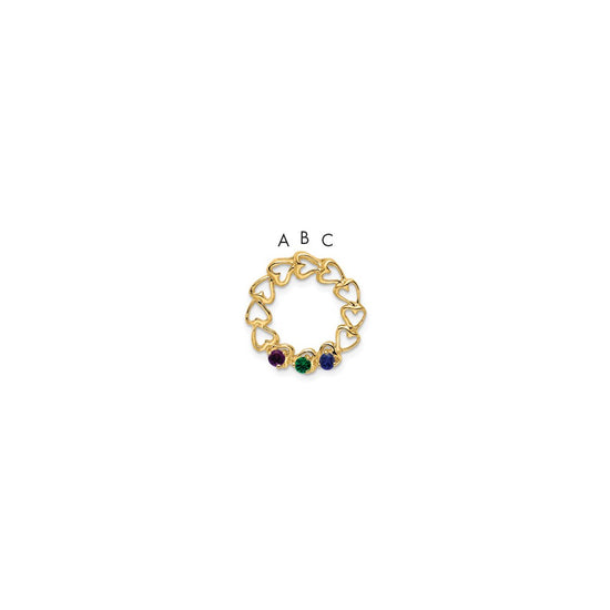 Family Pendant with Birthstones