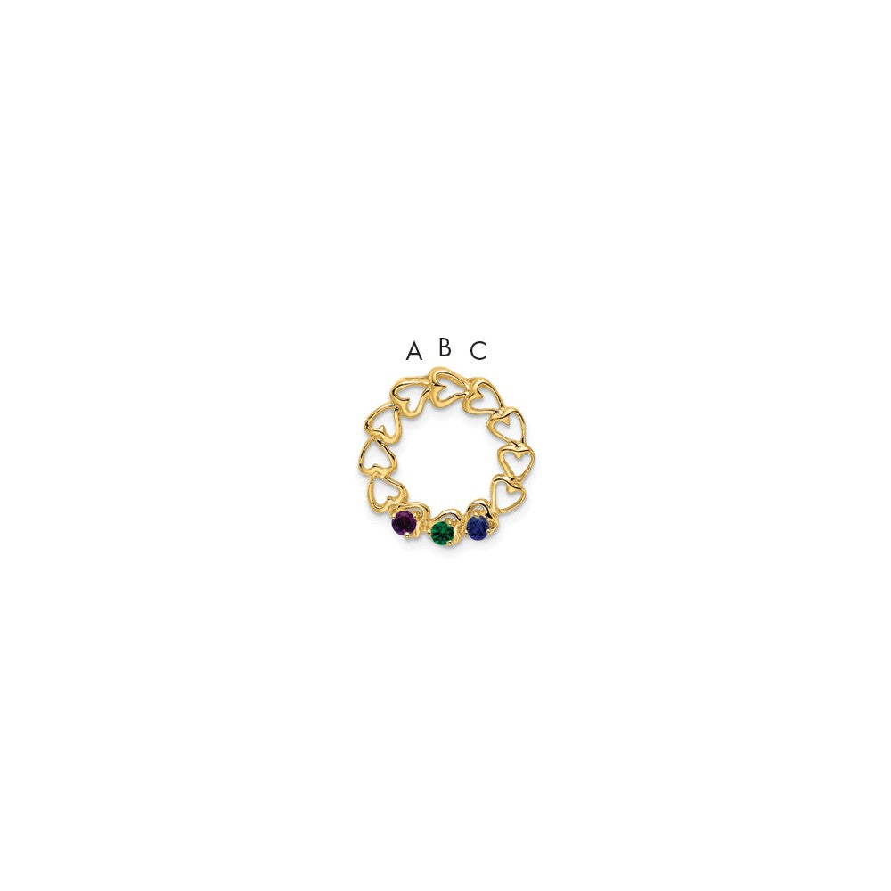 Family Pendant with Birthstones