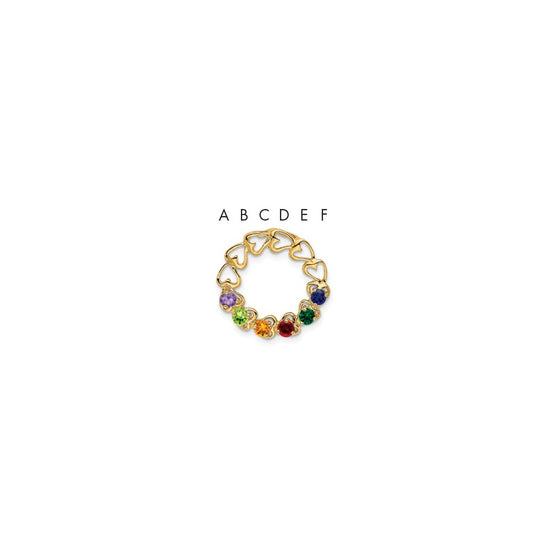 Family Pendant with Birthstones