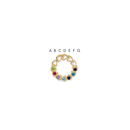 Family Pendant with Birthstones