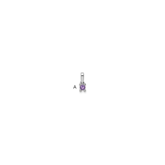Family Jewelry Birthstone & Diamond Set Pendant