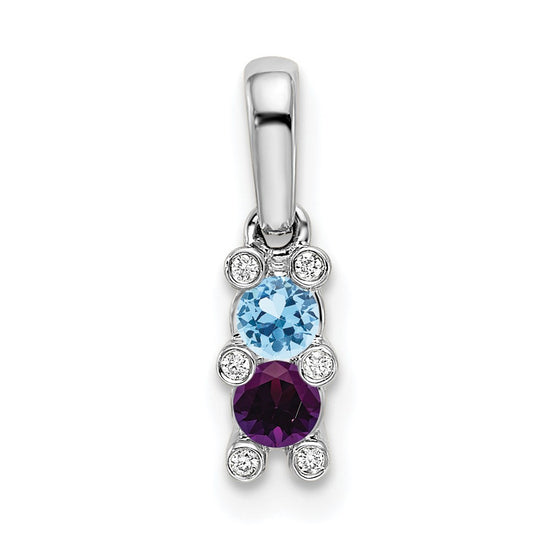 Family Jewelry Diamond Semi-Set Pendant