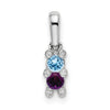 Family Jewelry Diamond Semi-Set Pendant