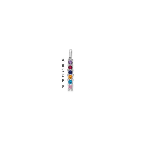 Family Jewelry Birthstone & Diamond Set Pendant
