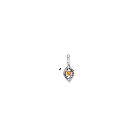 Family Jewelry Birthstone & Diamond Set Pendant