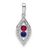 Family Jewelry Birthstone & Diamond Set Pendant