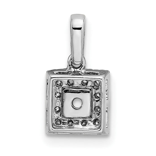 Family Jewelry Diamond Semi-Set Pendant