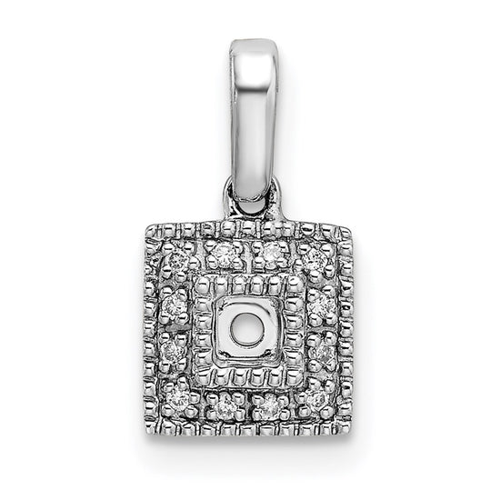 Family Jewelry Diamond Semi-Set Pendant