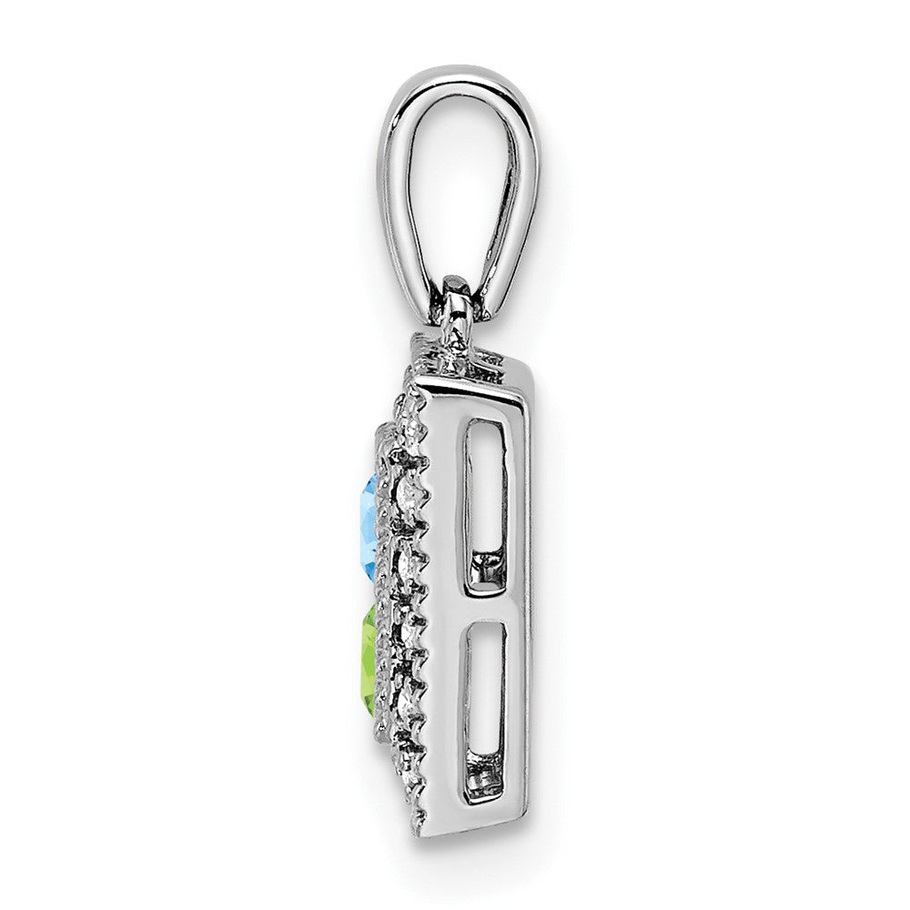 Family Jewelry Diamond Semi-Set Pendant