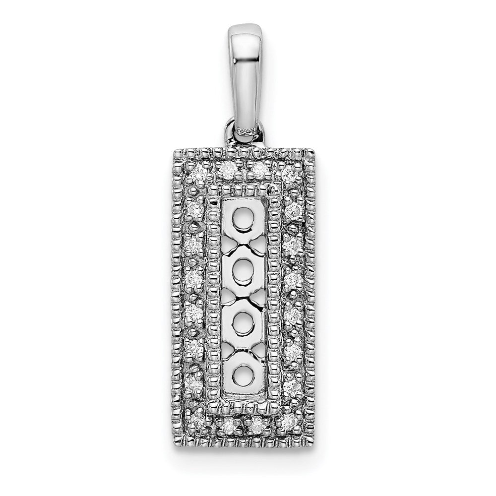 Family Jewelry Diamond Semi-Set Pendant