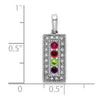 Family Jewelry Diamond Semi-Set Pendant