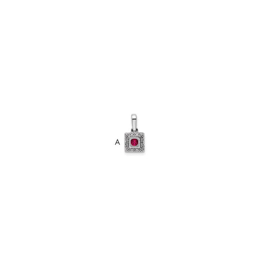 Family Jewelry Birthstone & Diamond Set Pendant