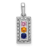 Family Jewelry Birthstone & Diamond Set Pendant