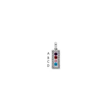 Family Jewelry Birthstone & Diamond Set Pendant
