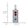 Family Jewelry Birthstone & Diamond Set Pendant