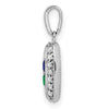 Family Jewelry Birthstone & Diamond Set Pendant