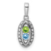 Family Jewelry Birthstone & Diamond Set Pendant