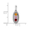 Family Jewelry Birthstone & Diamond Set Pendant