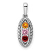 Family Jewelry Birthstone & Diamond Set Pendant