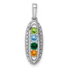 Family Jewelry Birthstone & Diamond Set Pendant