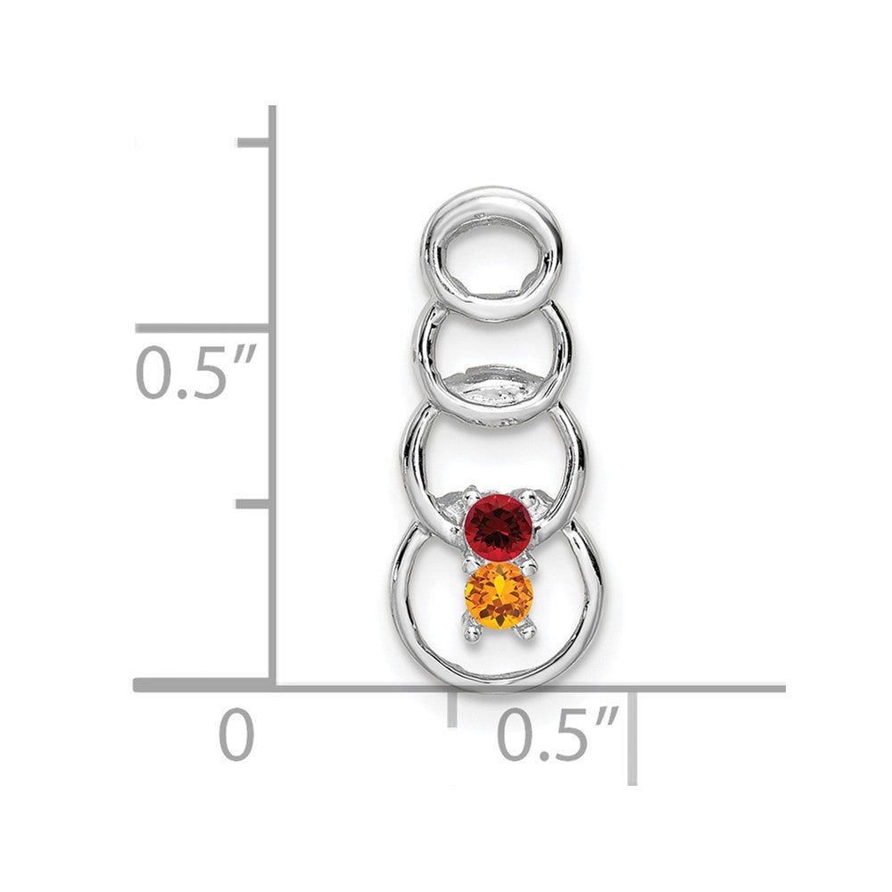 Family Pendant with Birthstones