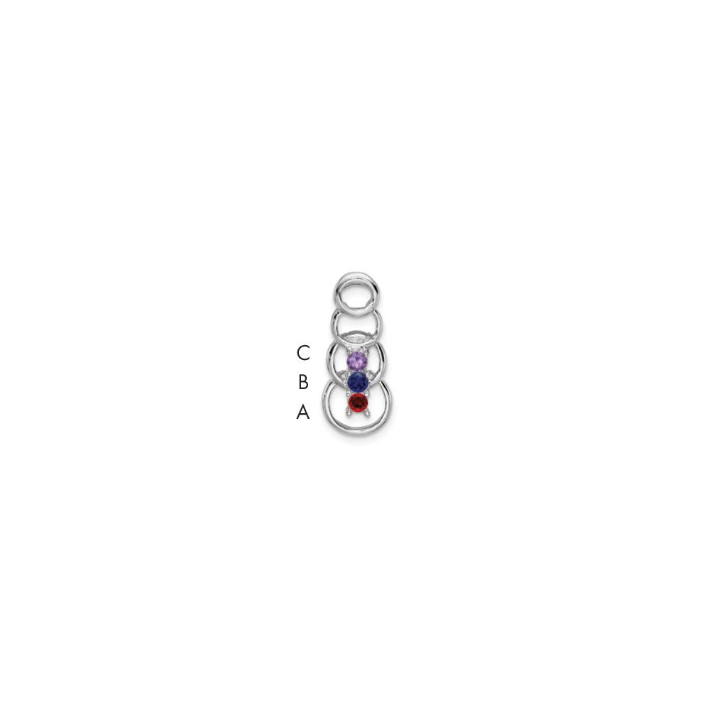Family Pendant with Birthstones
