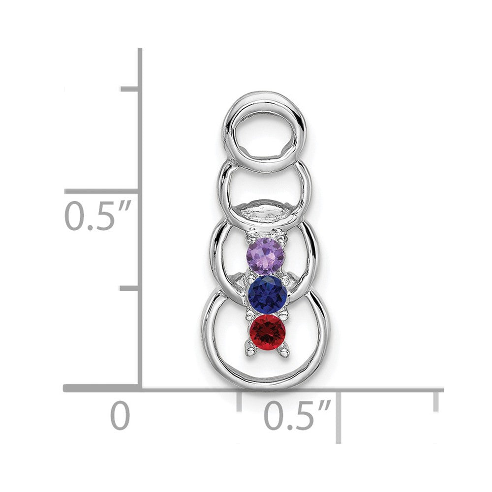Family Pendant with Birthstones
