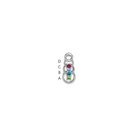 Family Pendant with Birthstones