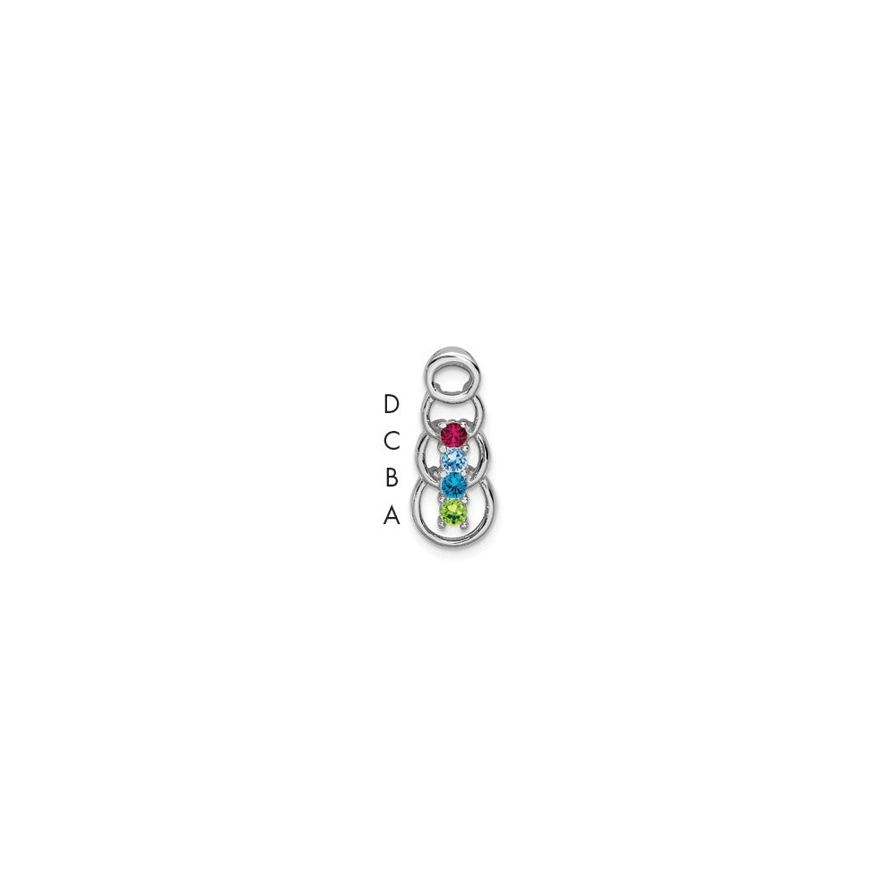 Family Pendant with Birthstones