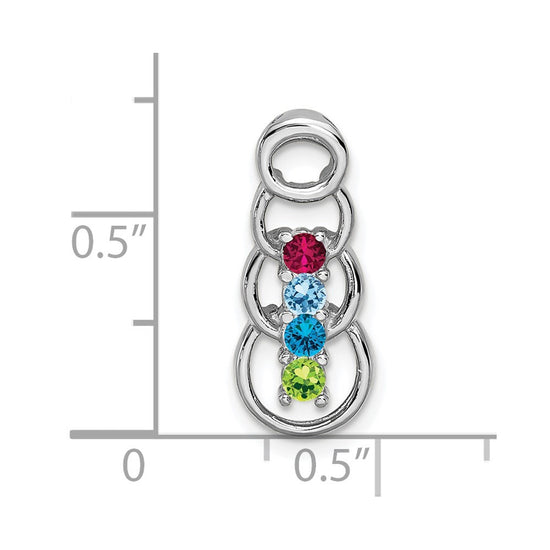 Family Pendant with Birthstones