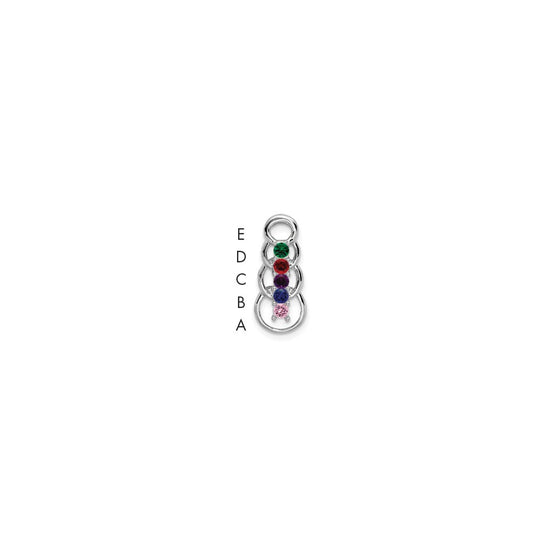 Family Pendant with Birthstones