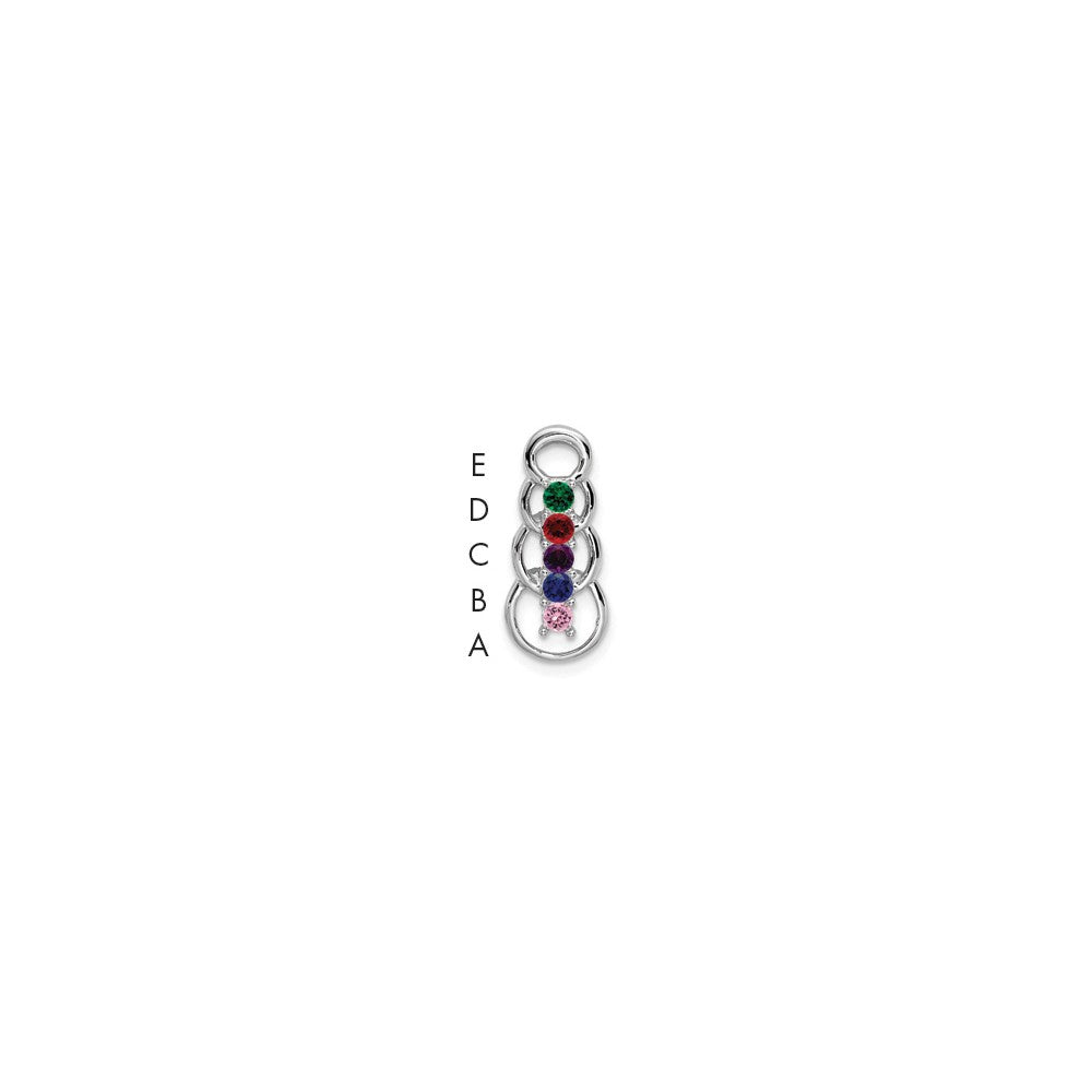 Family Pendant with Birthstones