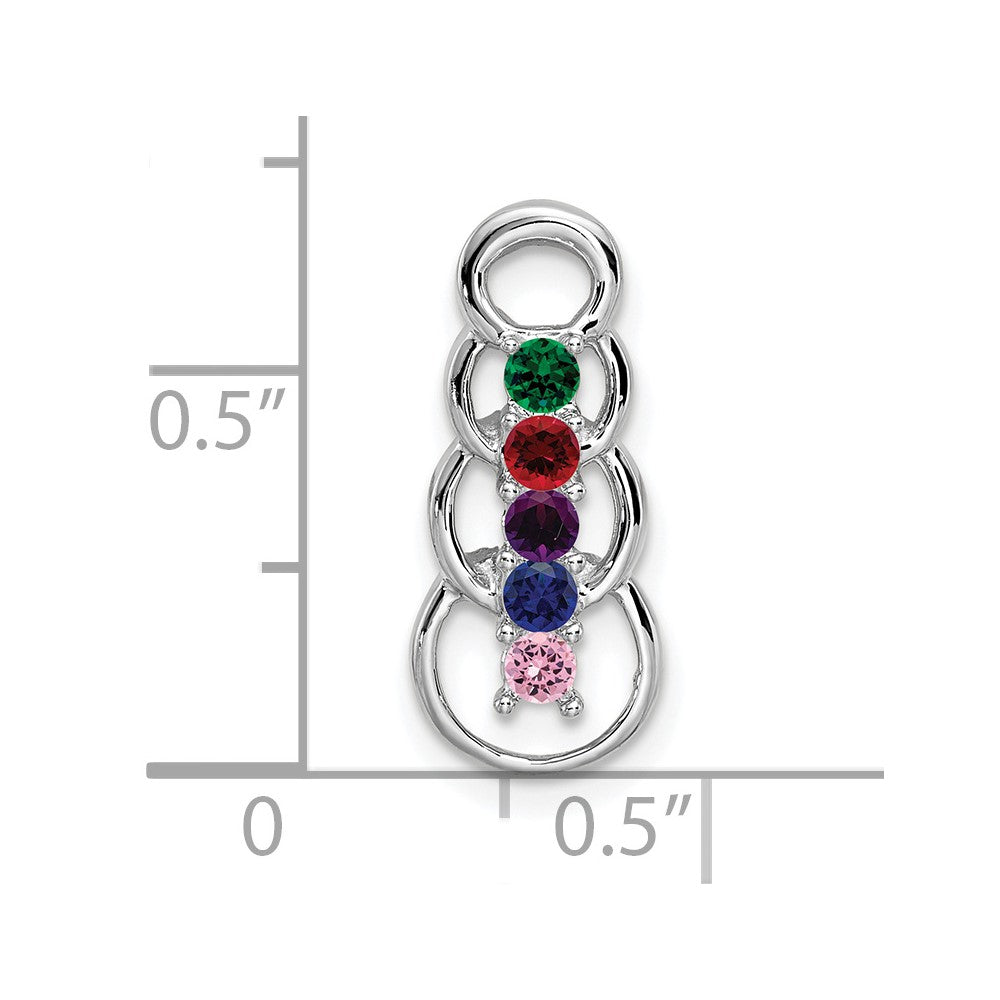 Family Pendant with Birthstones