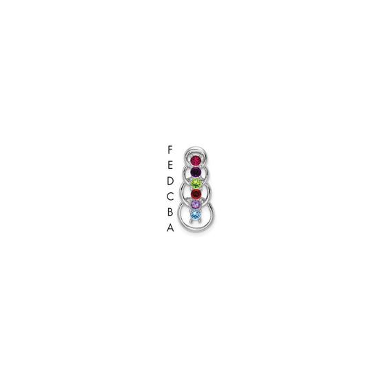 Family Pendant with Birthstones