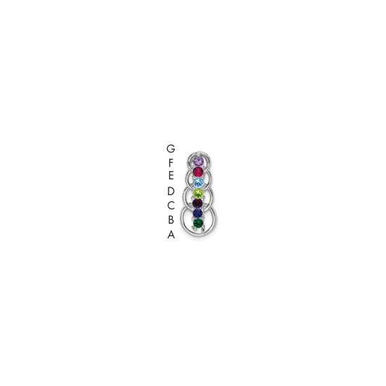Family Pendant with Birthstones