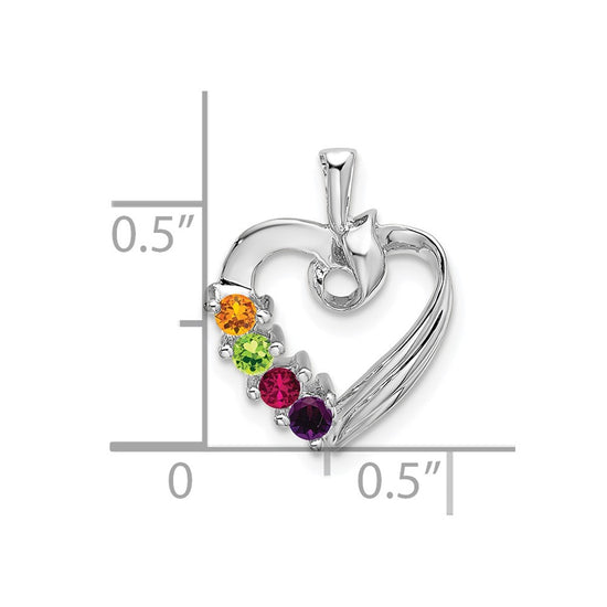 Family Pendant with Birthstones
