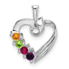 Family Pendant with Birthstones