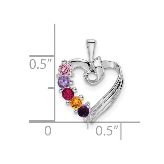Family Pendant with Birthstones