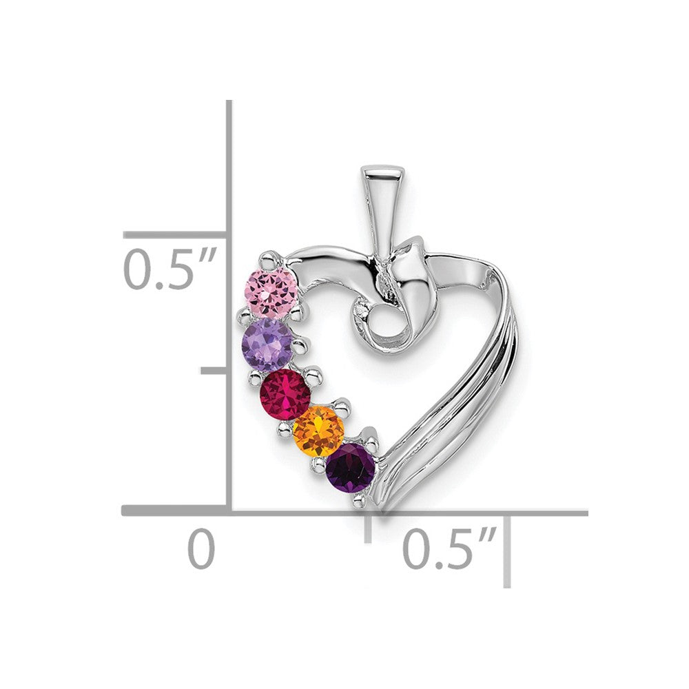 Family Pendant with Birthstones