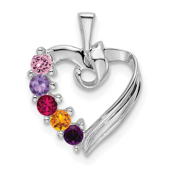Family Pendant with Birthstones
