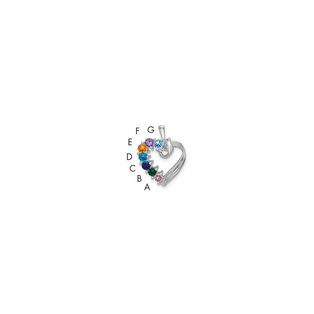 Family Pendant with Birthstones