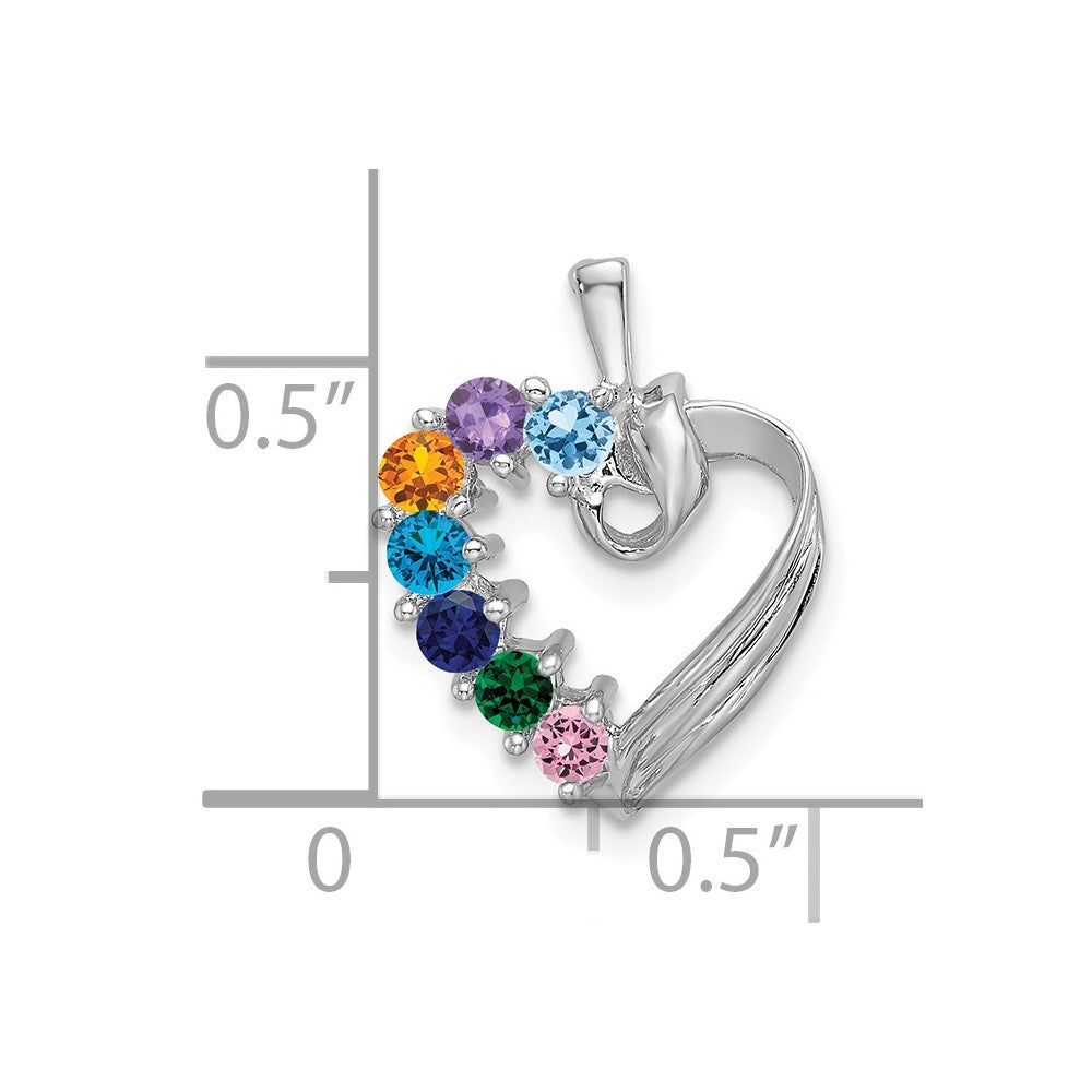 Family Pendant with Birthstones