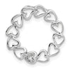 14k White Gold 1 Stone Family Pendant Mounting