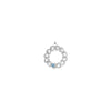 14k White Gold 1 Stone Family Pendant Mounting
